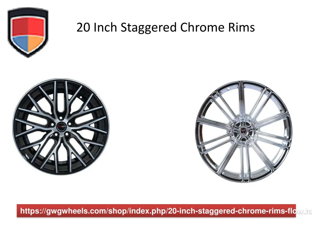20 inch staggered chrome rims