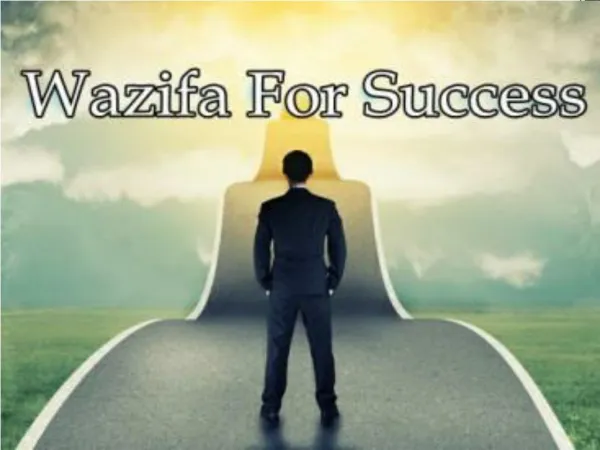 Wazifa for success