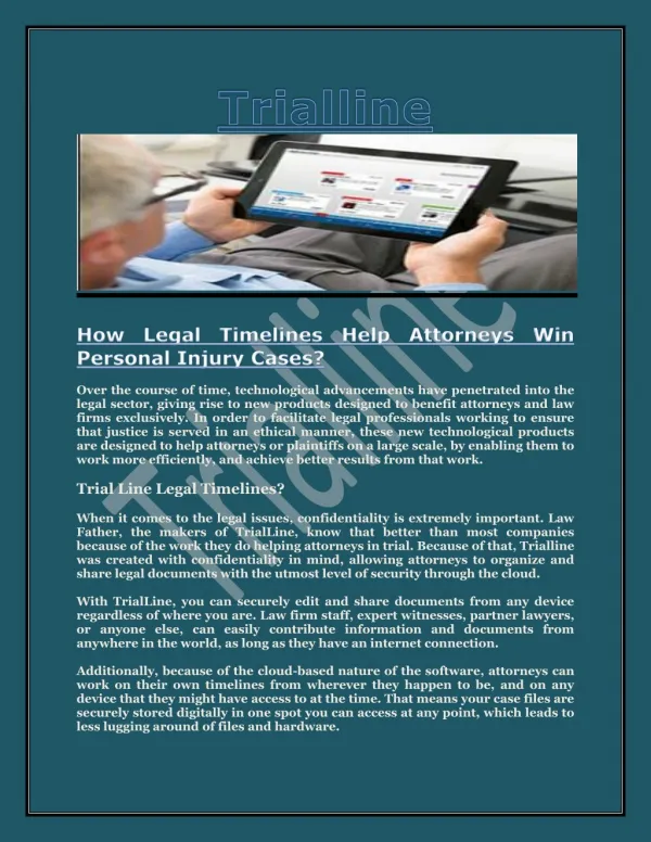 How Legal Timelines Help Attorneys Win Personal Injury Cases?