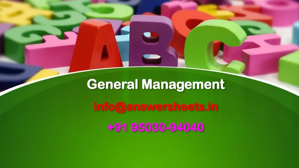 general management info@answersheets in 91 95030 94040