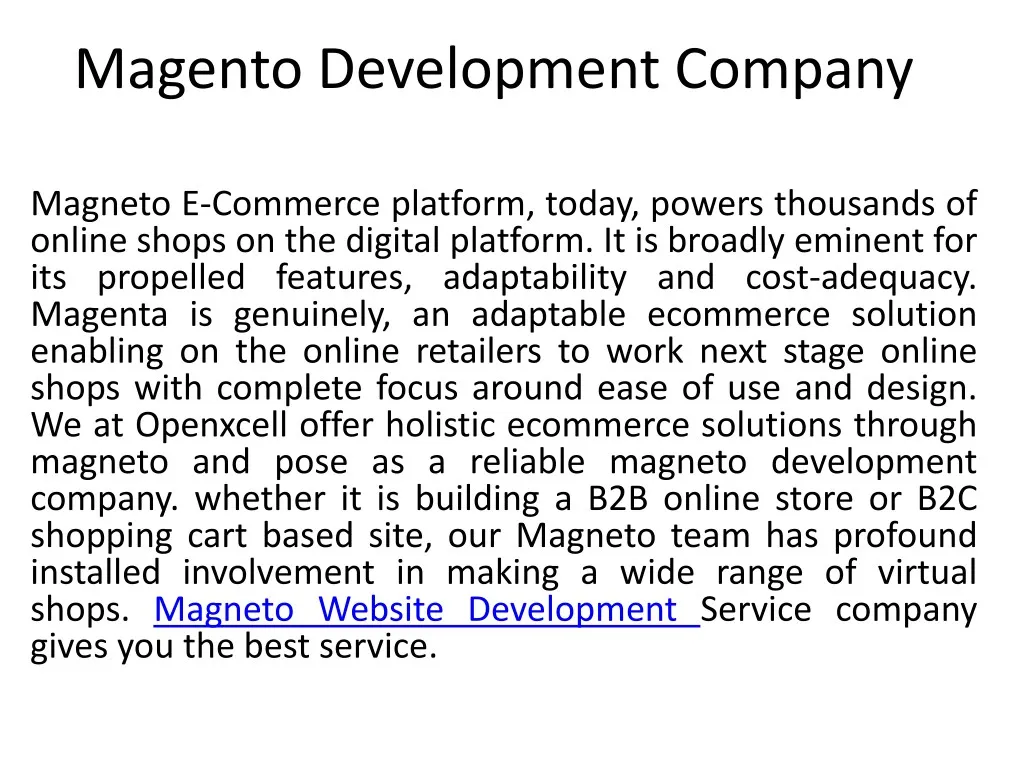magento development company
