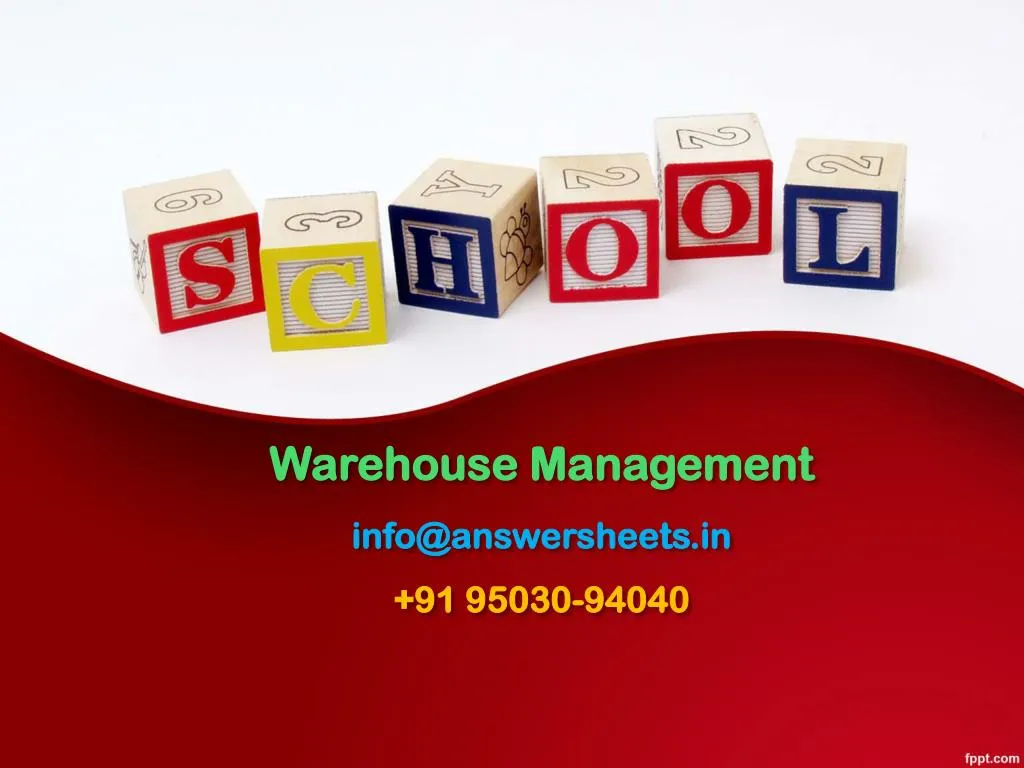 warehouse management info@answersheets in 91 95030 94040