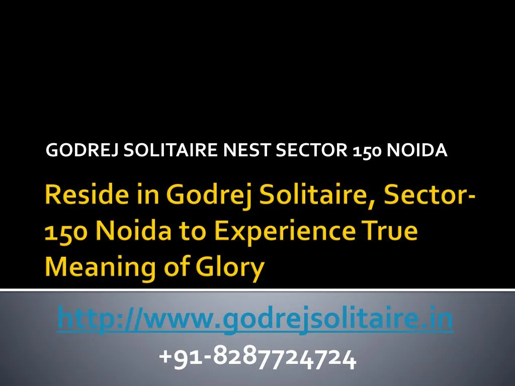 godrej solitaire nest sector 150 noida