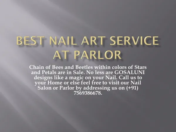 nail art service at salon | nail art service | nail art parlors| gosaluni