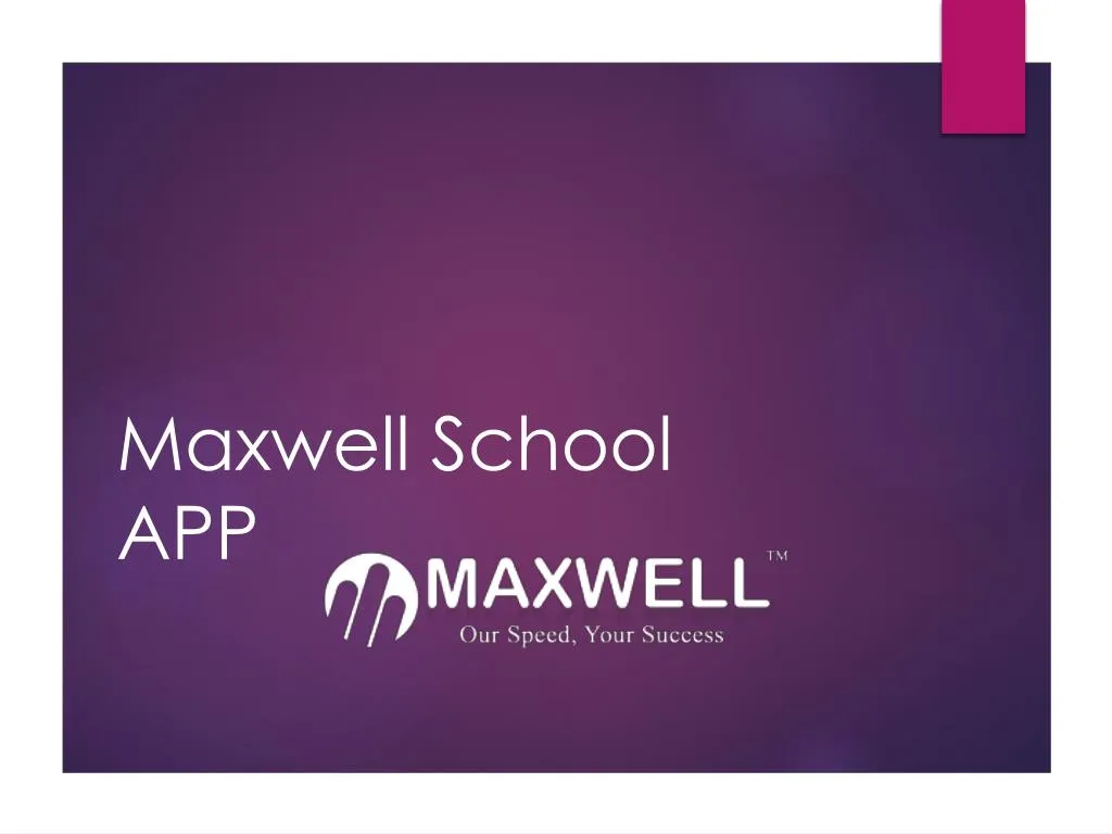 maxwell school app