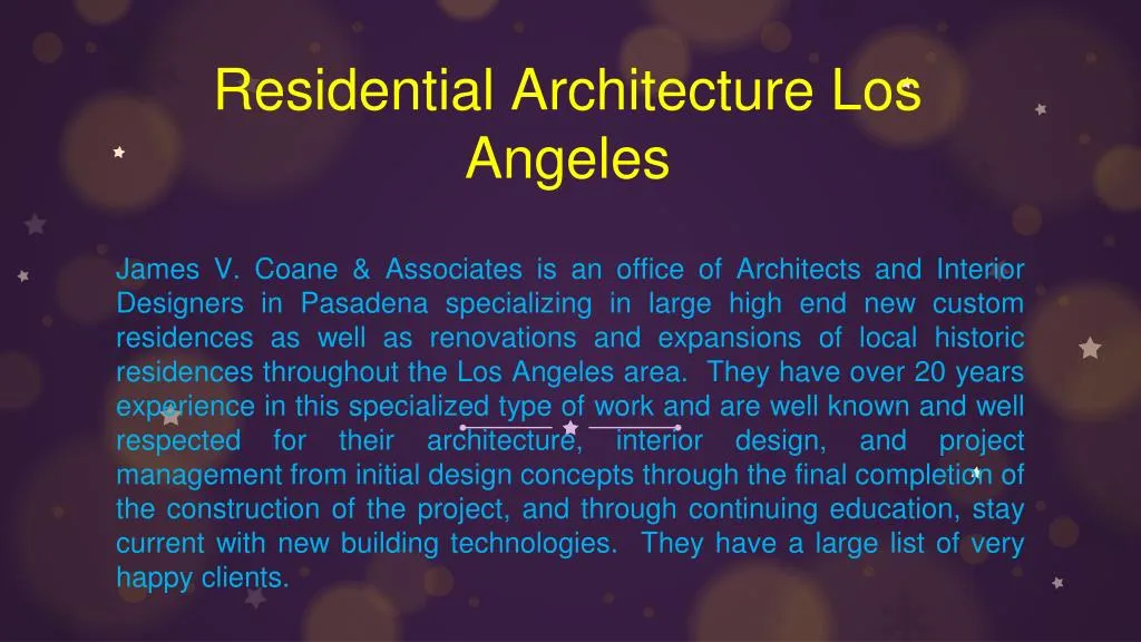 residential architecture los angeles