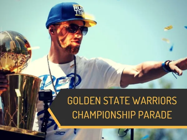 Golden State Warriors championship parade