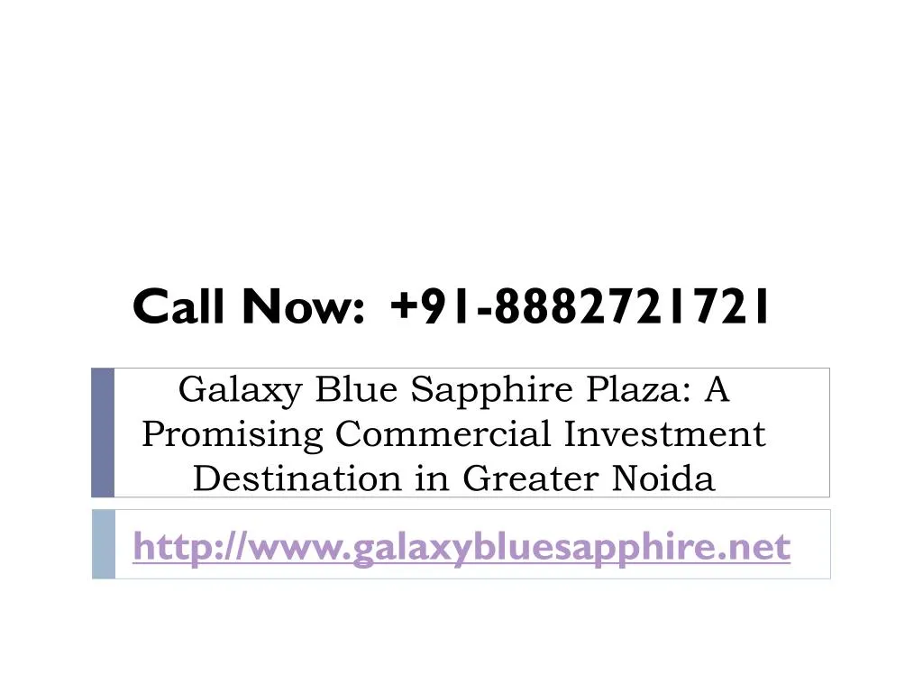 galaxy blue sapphire plaza a promising commercial investment destination in greater noida