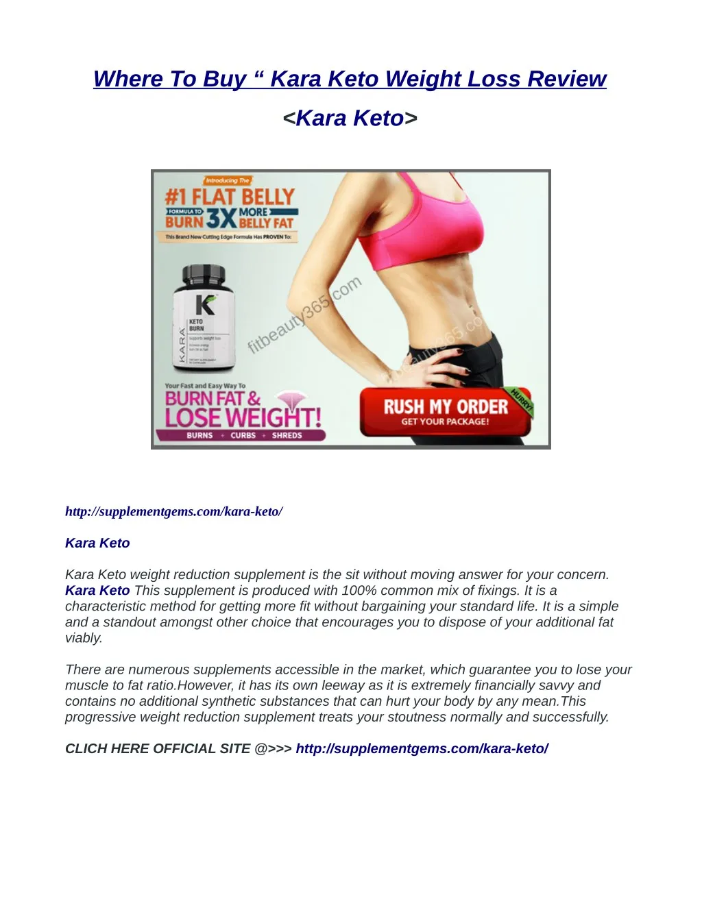 where to buy kara keto weight loss review