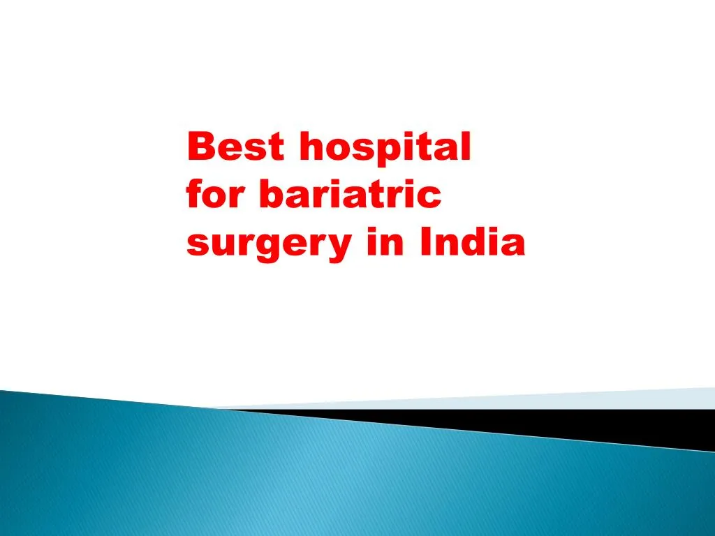 best hospital for bariatric surgery in india