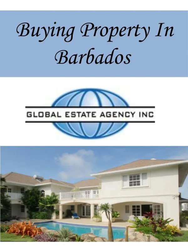 Buying Property In Barbados