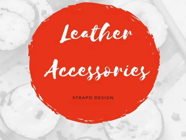 Leather Accessories | Strapo Design