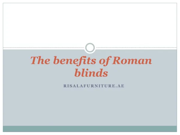 The benefits of Roman blinds
