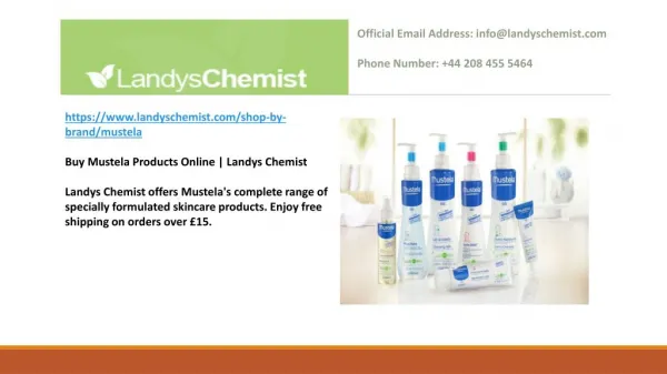 Buy Mustela Products Online | Landys Chemist