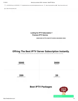 Best iptv providers 5500 channels - BestIPTV4Ever - slide 1