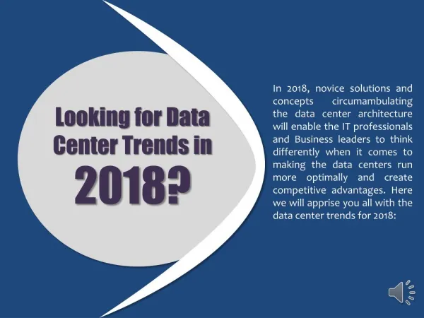 Looking for Data Center Trends in 2018?