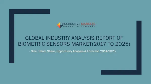 Biometric sensors market