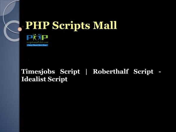 Timesjobs Script | Roberthalf Script - Idealist Script