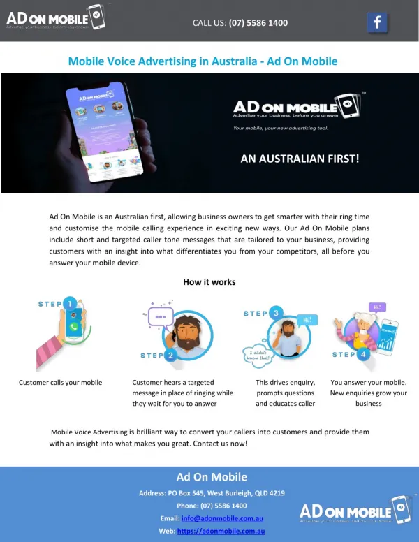 Mobile Voice Advertising in Australia - Ad On Mobile