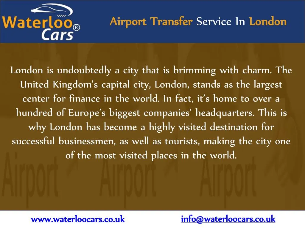 airport transfer service in london