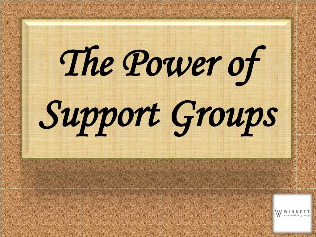 the power of support groups
