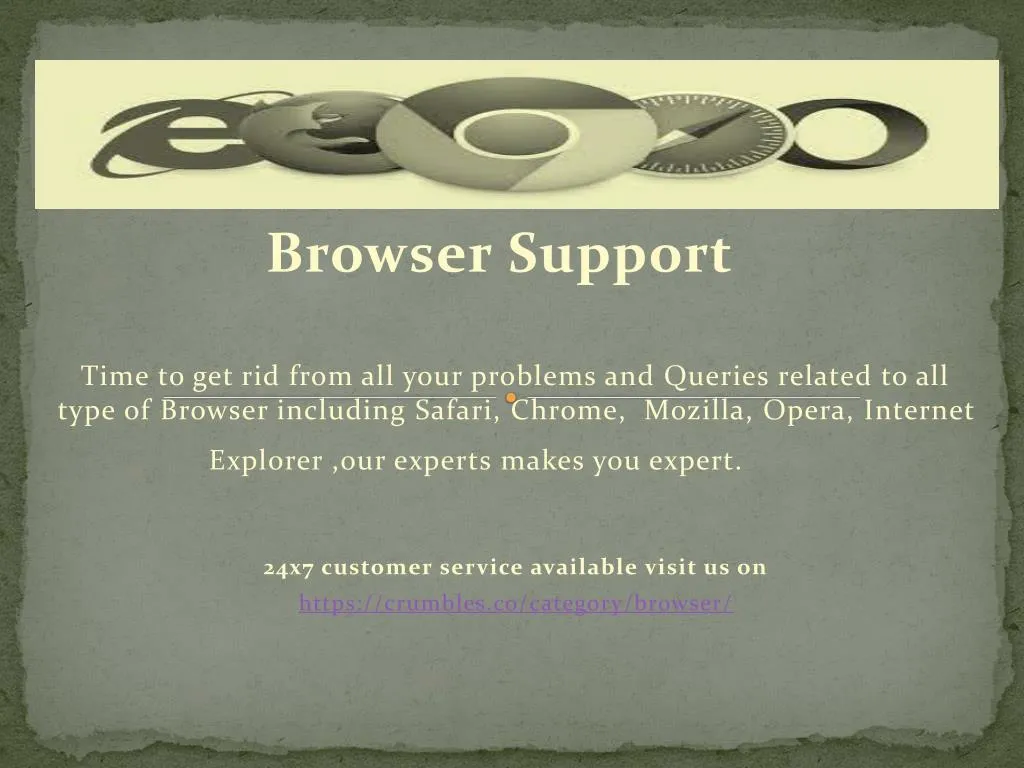 browser support time to get rid from all your
