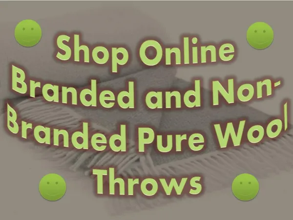 Shop Online Branded and Non-Branded Pure Wool Throws