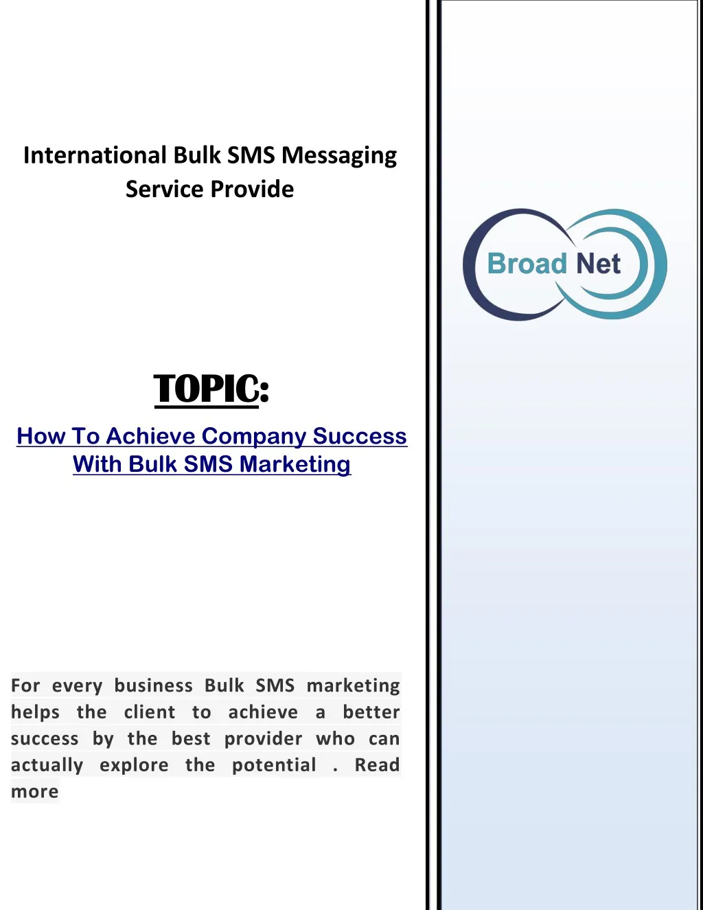 international bulk sms messaging service provide