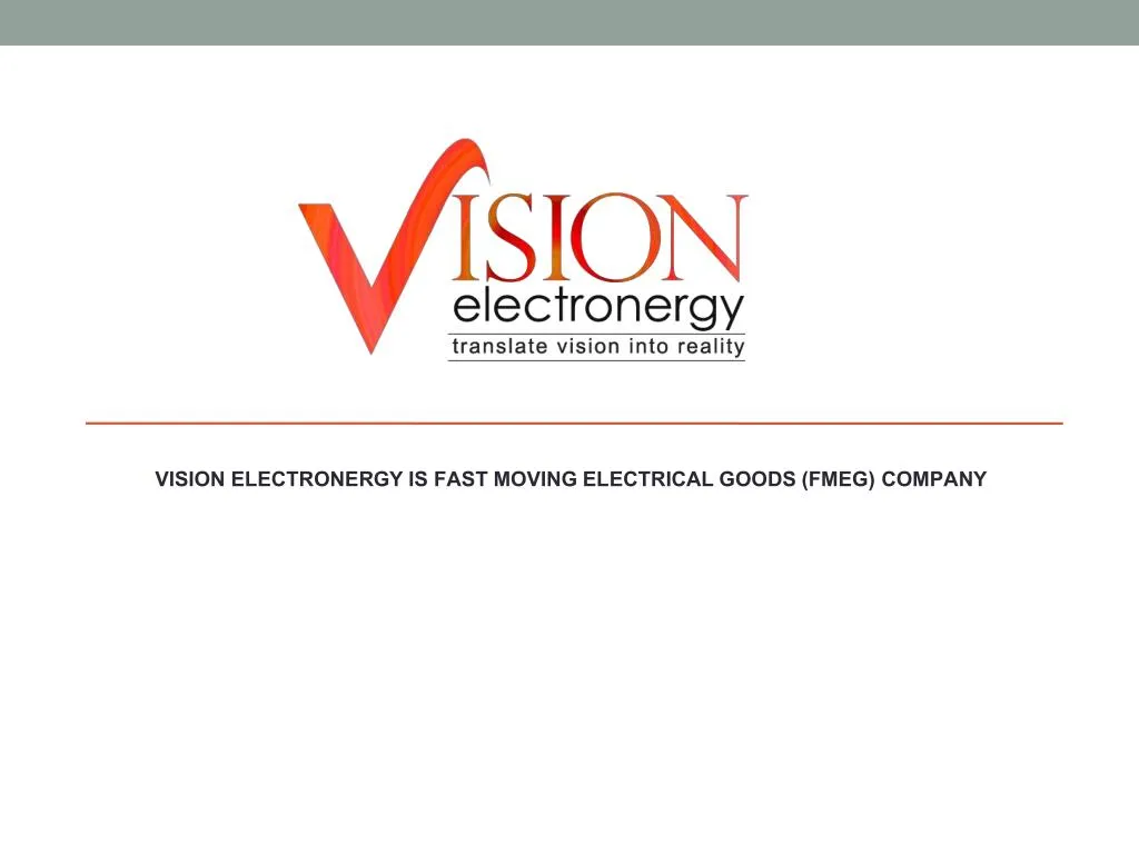 vision electronergy is fast moving electrical