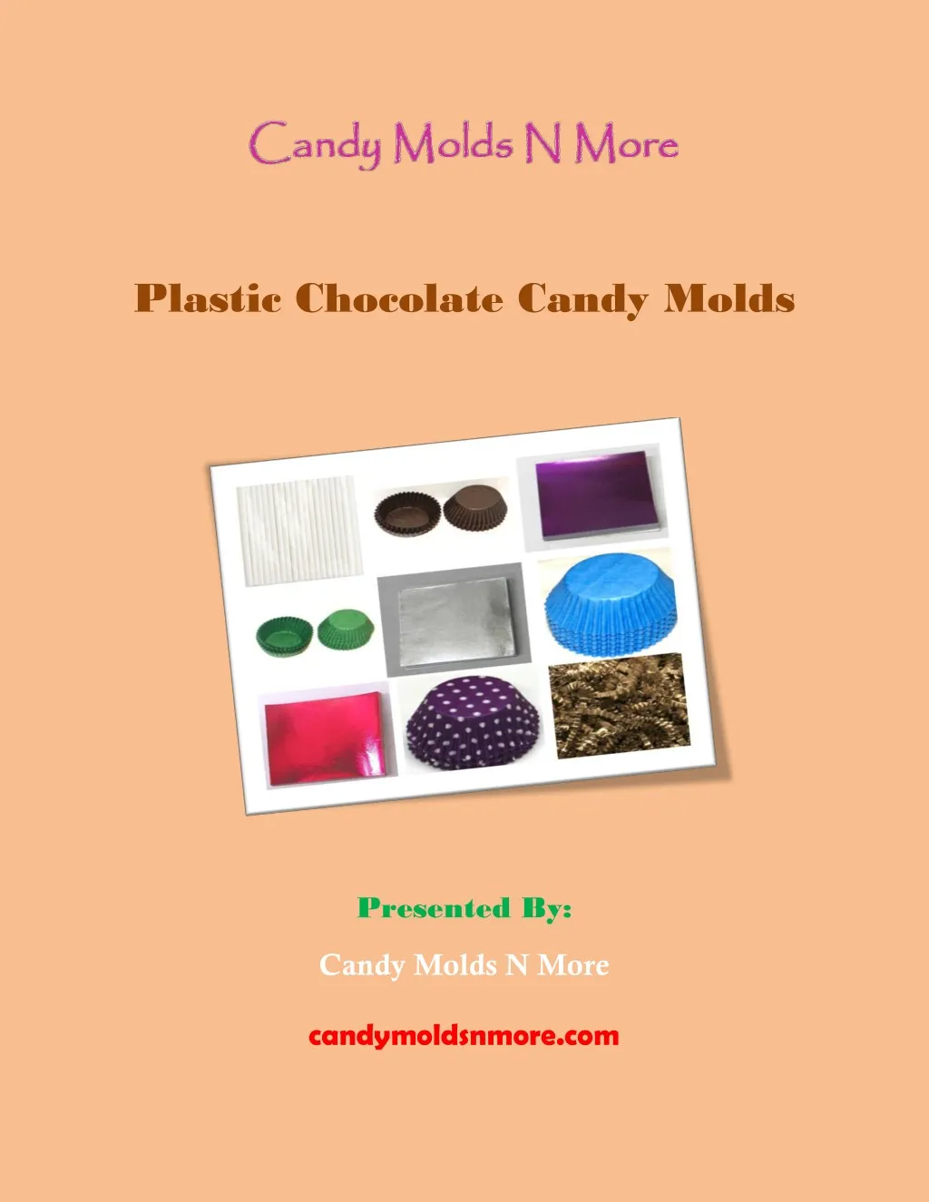 plastic chocolate candy molds