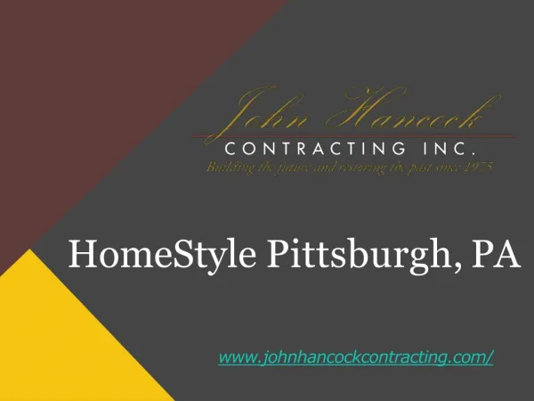 Homestyle Additions Pittsburgh