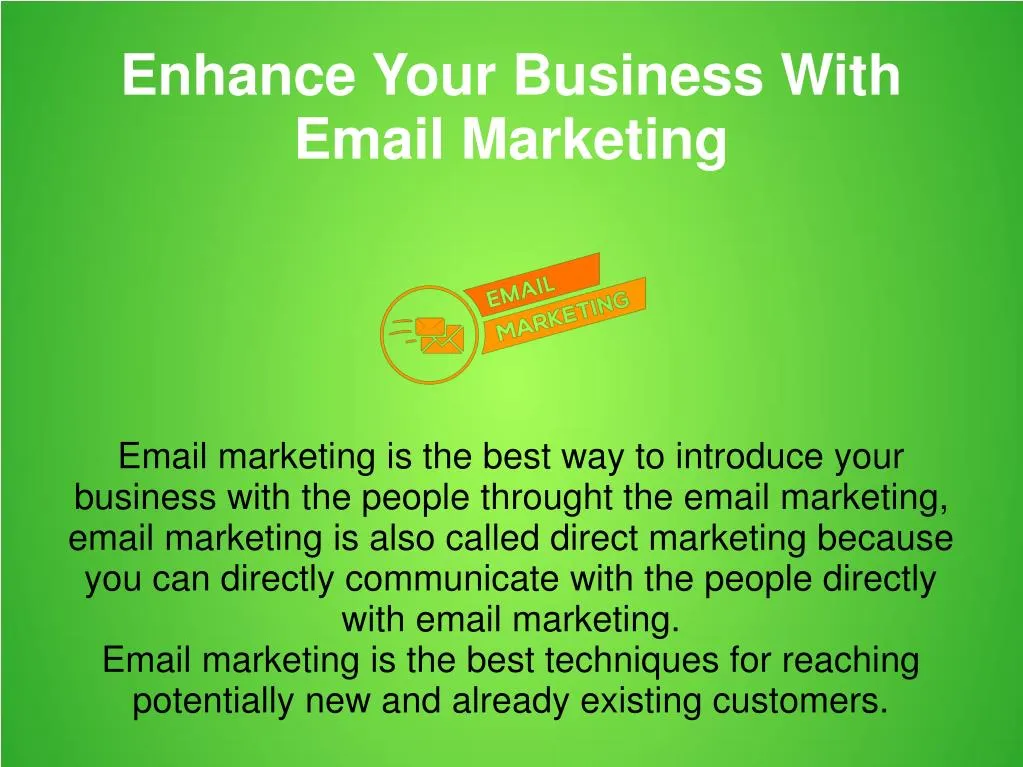 enhance your business with email marketing
