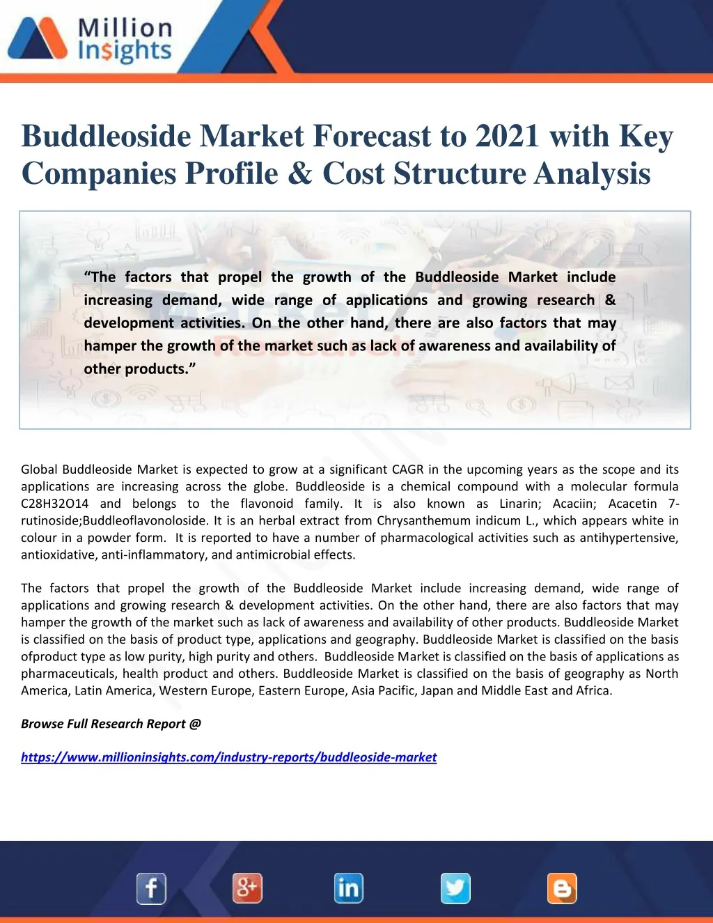 buddleoside market forecast to 2021 with