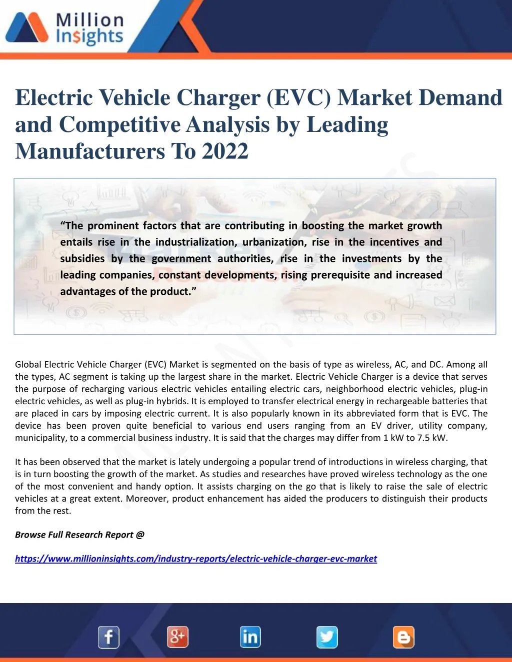 electric vehicle charger evc market demand