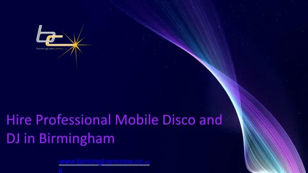 Hire Professional Mobile Disco and DJ in Birmingham