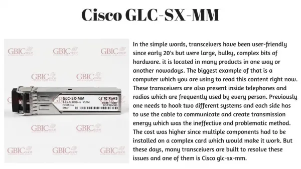 CISCO GLC-SX-MM