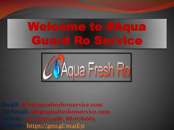Aqua Guard Ro Service in Janakpuri, Nawada @9773723986
