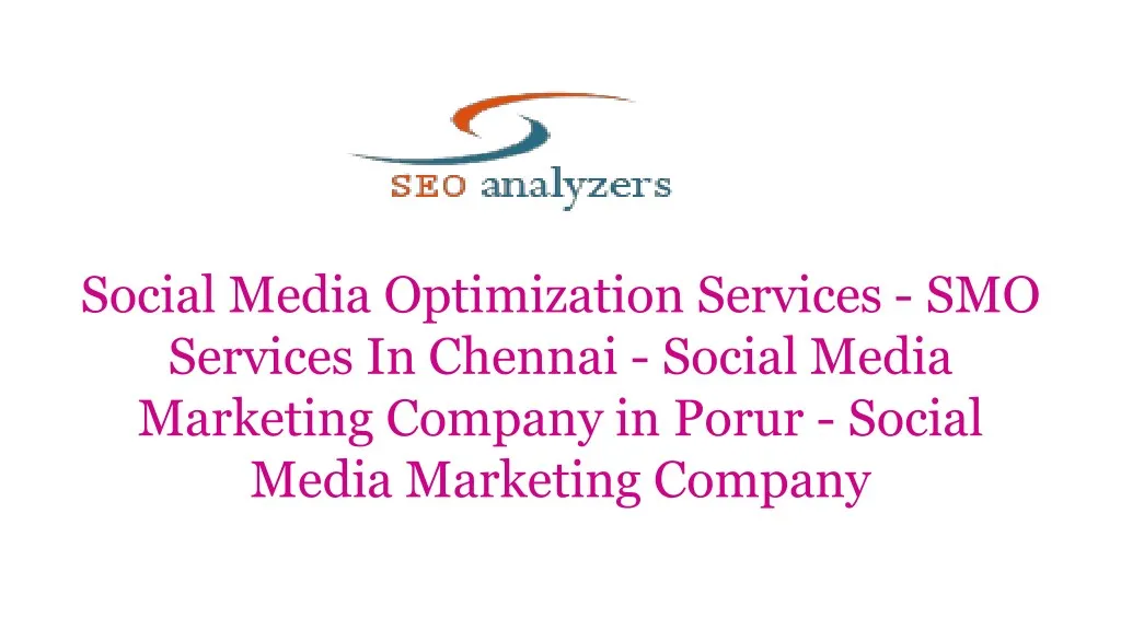 social media optimization services smo services