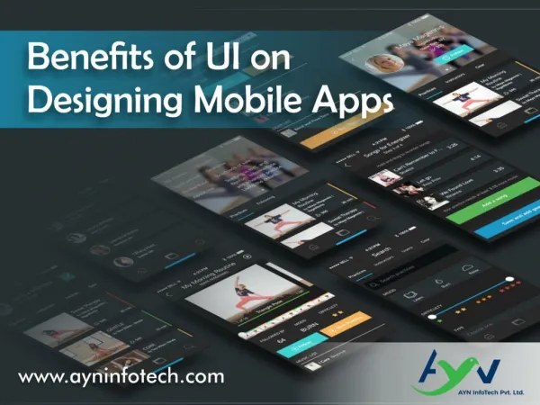 Benefits of UI on Mobile Designing Apps