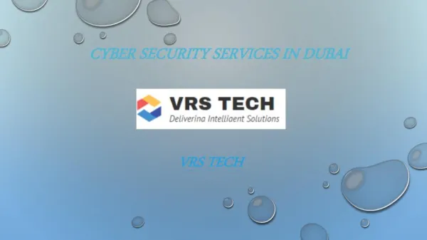 Best Cyber Security Services provider in Dubai UAE