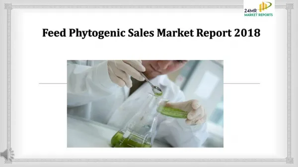 Feed Phytogenic Sales Market Report 2018.