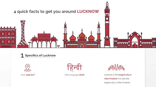 Glovve's packers and movers present eminent localities of Lucknow city