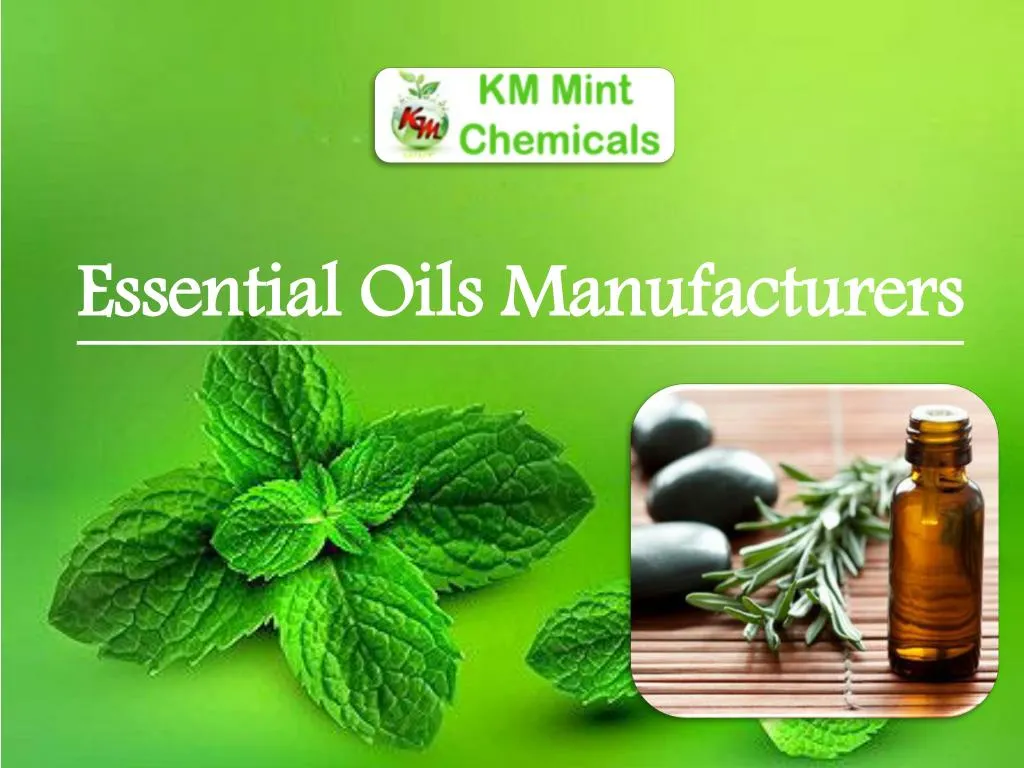 essential oils manufacturers