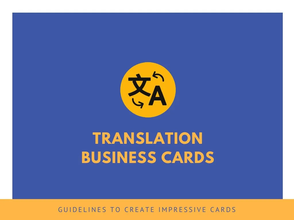 translation business cards