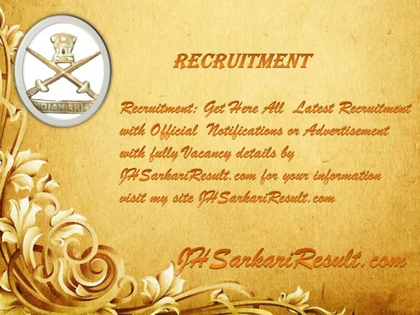 Recruitment.