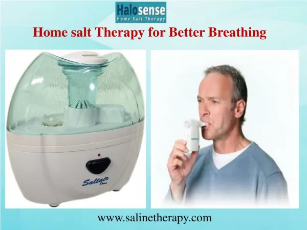 Home salt Therapy for Better Breathing