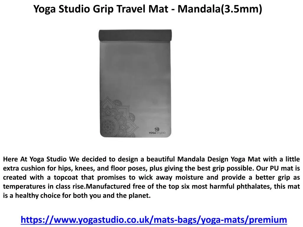 yoga studio grip travel mat mandala 3 5mm