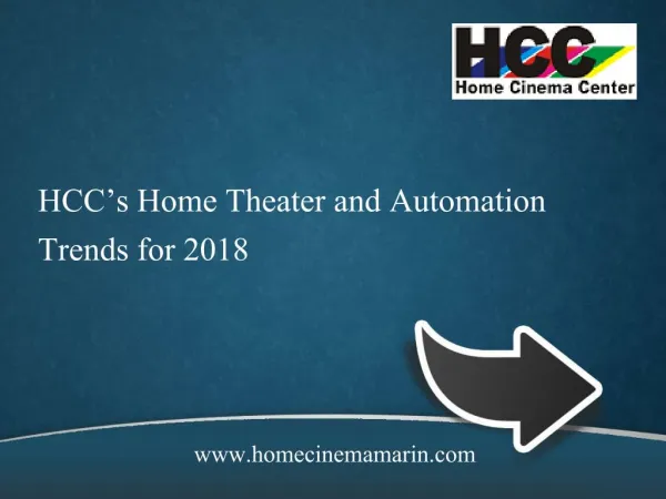 HCC's Home Theater and Automation Trends for 2018