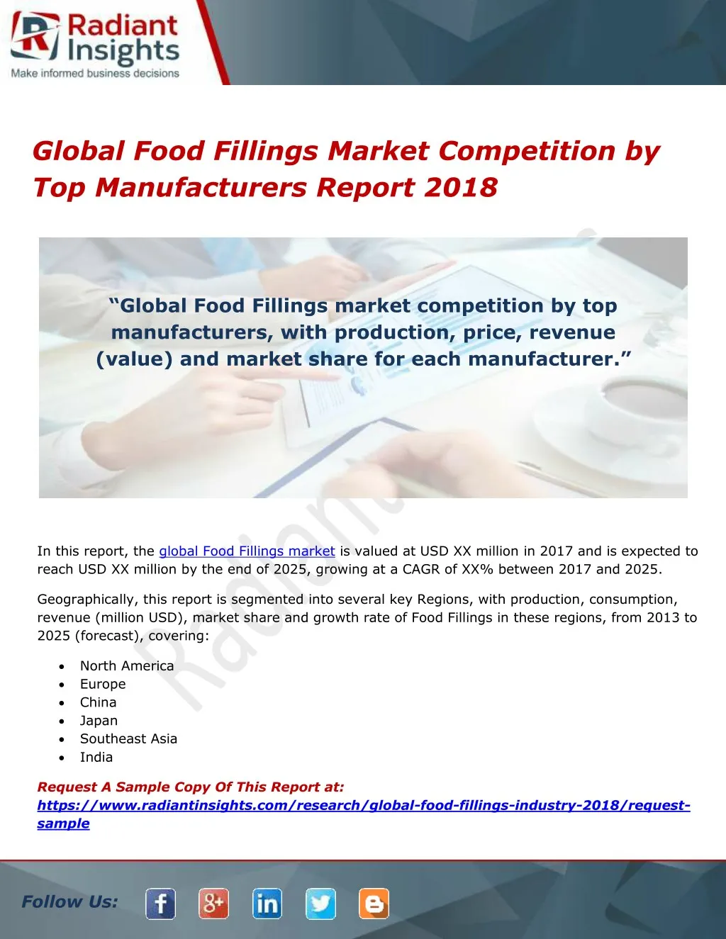 global food fillings market competition