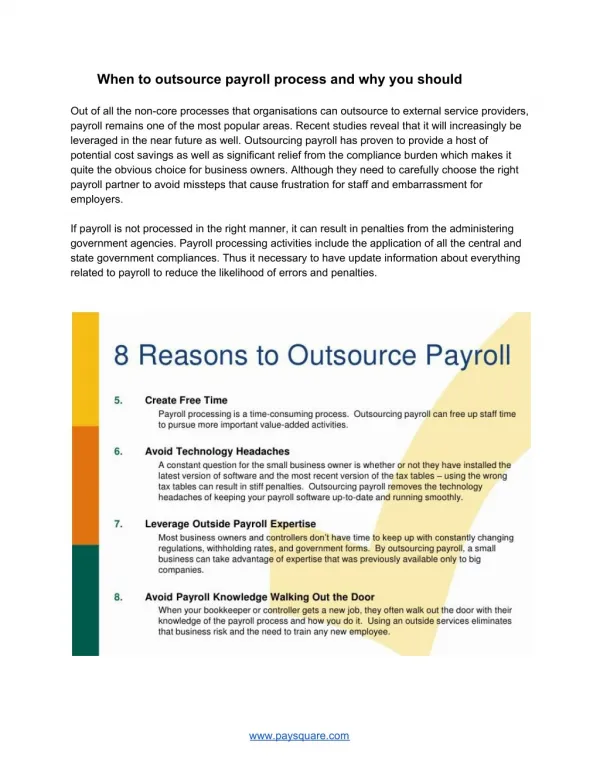 When to outsource payroll process and why you should